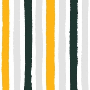 Dark Green and Gold Vertical Stripes