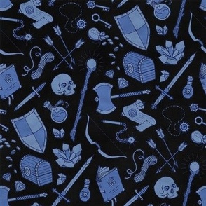 Inventory - Blue on Black