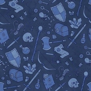 Inventory - Blue on Dark Blue