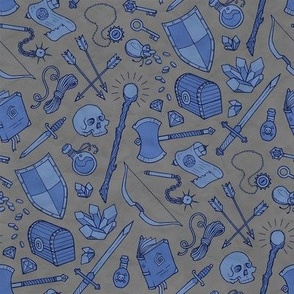 Inventory - Blue on Grey