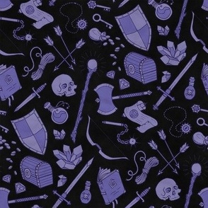 Inventory - Purple on Black