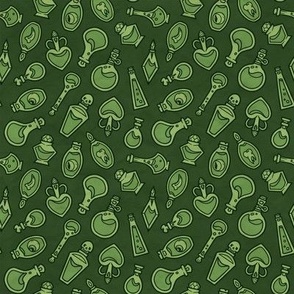 Potion Panic - Green on Dark Green