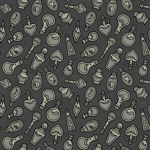 Potion Panic - Grey on Dark Grey