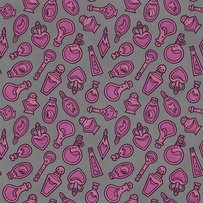 Potion Panic - Pink on Grey