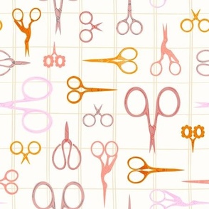 Embroidery Snips - Pink + Orange