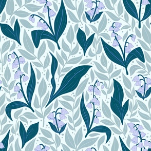 Poisonous Plants - Lily of the Valley - Dusty Blue