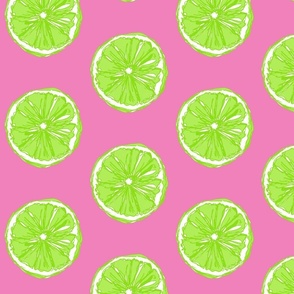 Limes and Hibiscus Pink