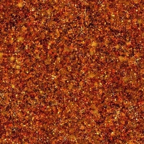 Fall Pumpkin Orange Gold Red -- Solid Red Orange Gold Faux Glitter -- Glitter Look, Simulated Glitter, Autumn Leaves Colors Glitter Sparkles Print -- 60.42in x 25.00in repeat -- 150dpi (Full Scale) 