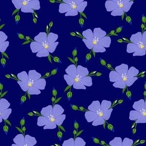 ditsy wild blue florals