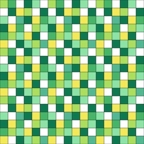 St Patricks Day Checker Bright - Small Scale