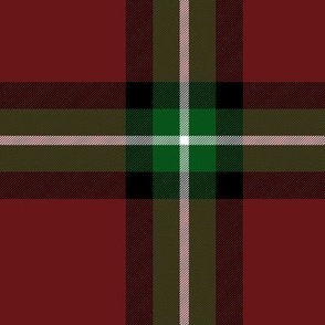 Bacon red tartan, 6" dark