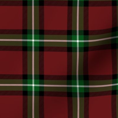 Bacon red tartan, 3" dark