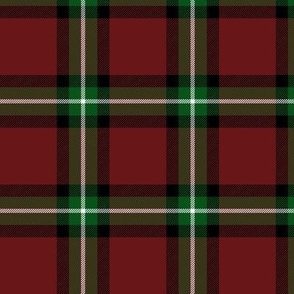 Bacon red tartan, 3" dark