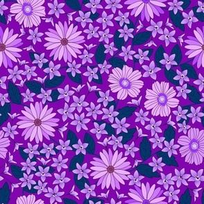 floral garden purple