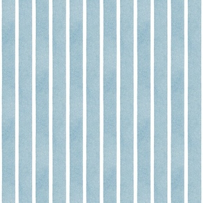 Textured Ribbons Print - Blue on White Stripes - Medium Scale (Colors, Confetti & Kimono Dolls)