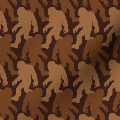 Bigfoot Silhouettes Brown