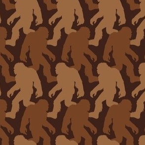 Bigfoot Silhouettes Brown