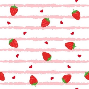 love strawberry pattern