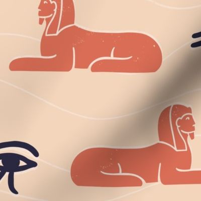 Ancient Egypt - Eye of Horus and Sphinx 