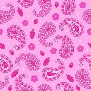 pink paisley  pattern