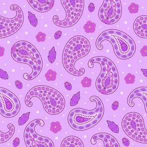 purple paisley  pattern