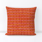 Vintage plaid in red and yellow