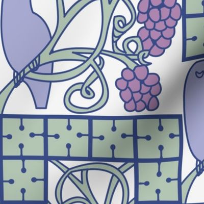 Voysey Birds with Grapes Modified