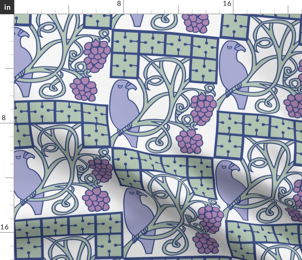 Voysey Birds with Grapes Modified