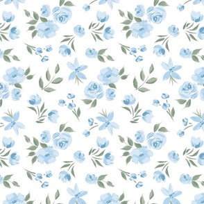 Felicity blue and green floral
