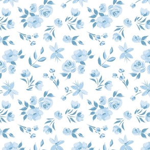 Felicity blue and white floral