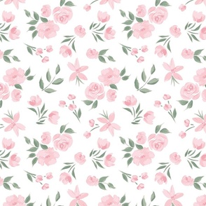 Felicity pink and green floral