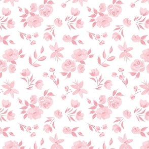 Felicity pink and white floral