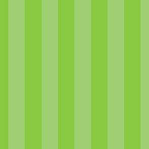 Lime and Faded Lime 2 Inch Vertical Cabana Stripes