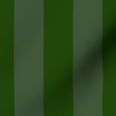 Evergreen and Faded Evergreen 2 Inch Vertical Cabana Stripes

