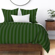 Evergreen and Faded Evergreen 2 Inch Vertical Cabana Stripes

