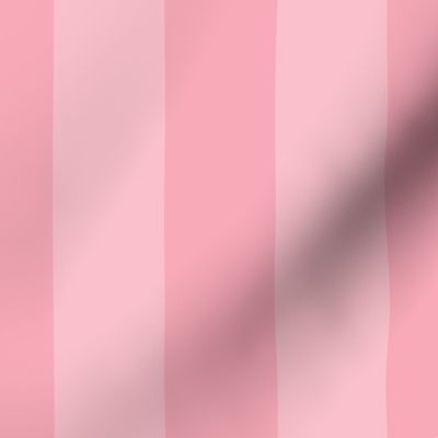 Pink and Faded Pink 2 Inch Vertical Cabana Stripes
