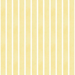 Textured Ribbons Print - Yellow on White Stripes - Medium Scale (Colors, Confetti & Kimono Dolls)