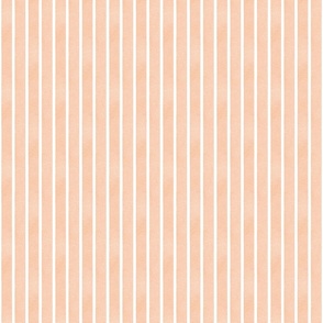 Textured Ribbons Print - Orange on White Stripes - Small Scale (Colors, Confetti & Kimono Dolls)
