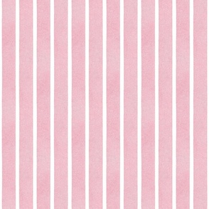 Textured Ribbons Print - Pink on White Stripes - Medium Scale (Colors, Confetti & Kimono Dolls)