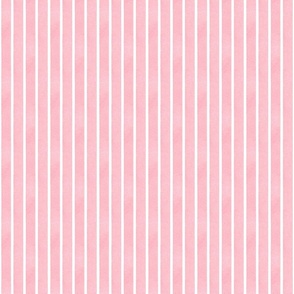 Textured Ribbons Print - Pink on White Stripes -Small Scale (Colors, Confetti & Kimono Dolls)