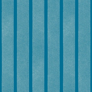 Textured Ribbons Print - White on Blue Stripes -Large Scale (Colors, Confetti & Kimono Dolls)