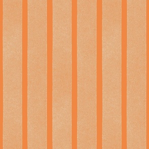 Textured Ribbons Print - White on Orange Stripes - Large Scale (Colors, Confetti & Kimono Dolls)