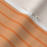 Textured Ribbons Print - White on Orange Stripes -Small Scale (Colors, Confetti & Kimono Dolls)