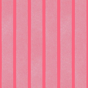 Textured Ribbons Print - White on Pink Stripes -Large Scale (Colors, Confetti & Kimono Dolls)