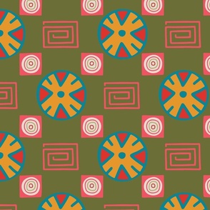 Colourful ethnic Seamless Pattern