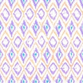 Ikat Lavender on White Small