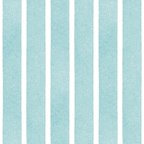 Textured Ribbons Print - Blue Raspberry on White Stripes - Large Scale (Coloring at the Ice Cream Shop)