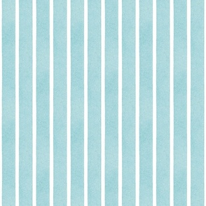 Textured Ribbons Print - Blue Raspberry on White Stripes - Medium Scale (Coloring at the Ice Cream Shop)