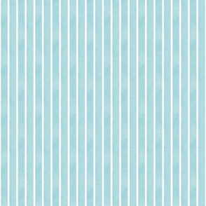 Textured Ribbons Print - Blue Raspberry on White Stripes - Small Scale (Coloring at the Ice Cream Shop)
