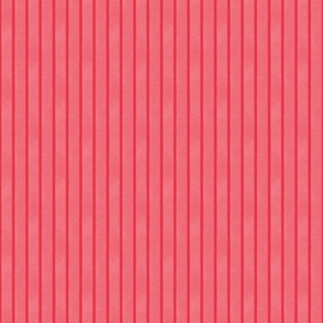 Textured Ribbons Print - White on Strawberry Stripes - Small Scale (Coloring at the Ice Cream Shop)